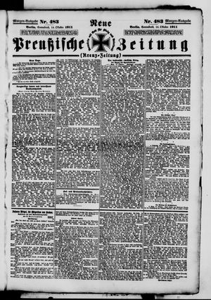 Neue preußische Zeitung vom 14.10.1911