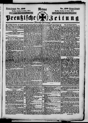 Neue preußische Zeitung vom 24.10.1911