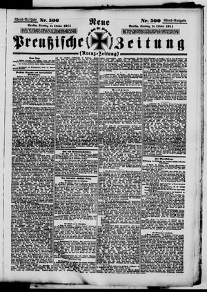 Neue preußische Zeitung vom 24.10.1911
