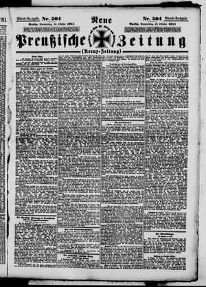 Neue preußische Zeitung vom 26.10.1911