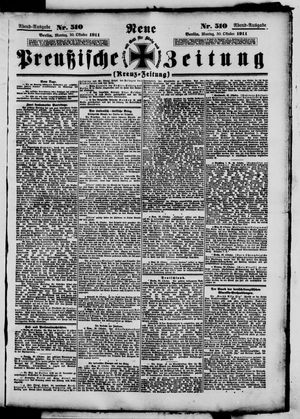 Neue preußische Zeitung vom 30.10.1911