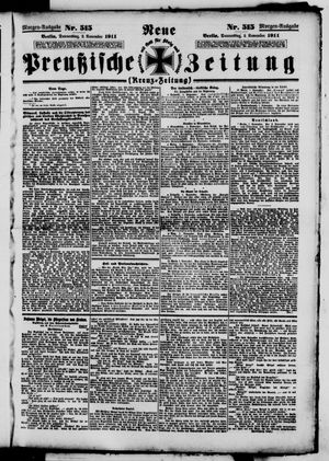 Neue preußische Zeitung vom 02.11.1911