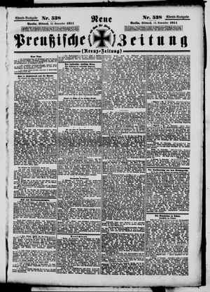 Neue preußische Zeitung vom 15.11.1911