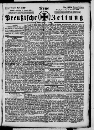 Neue preußische Zeitung vom 16.11.1911