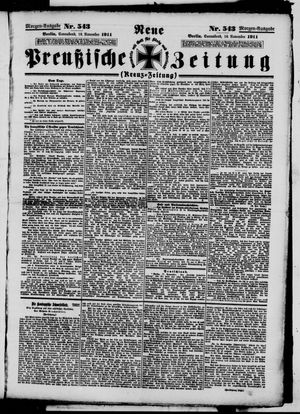 Neue preußische Zeitung vom 18.11.1911