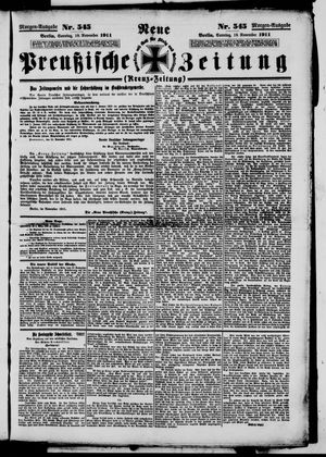 Neue preußische Zeitung vom 19.11.1911