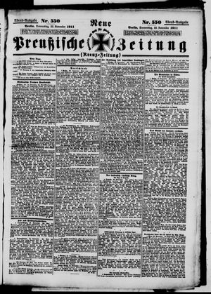 Neue preußische Zeitung vom 23.11.1911