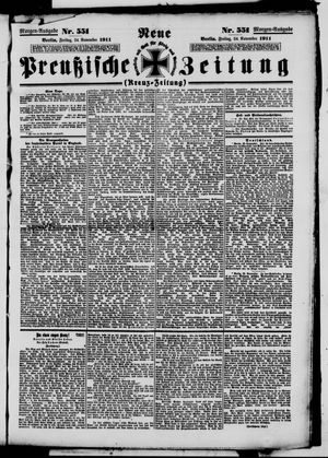 Neue preußische Zeitung vom 23.11.1911