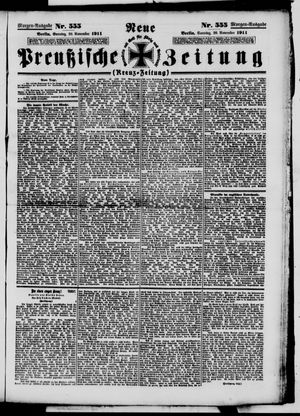 Neue preußische Zeitung vom 26.11.1911