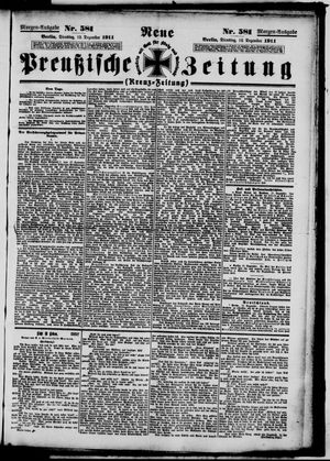 Neue preußische Zeitung vom 12.12.1911