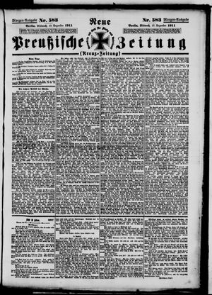 Neue preußische Zeitung vom 13.12.1911