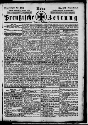 Neue preußische Zeitung vom 14.12.1911