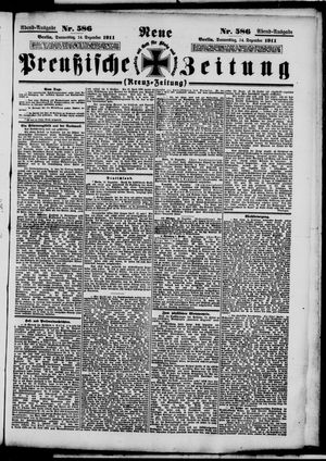Neue preußische Zeitung vom 14.12.1911