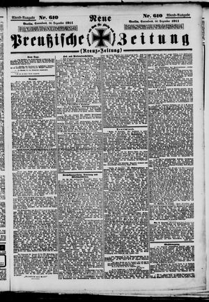 Neue preußische Zeitung vom 30.12.1911