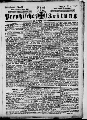 Neue preußische Zeitung vom 03.01.1912