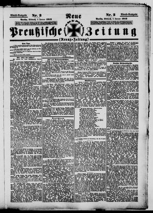 Neue preußische Zeitung vom 03.01.1912