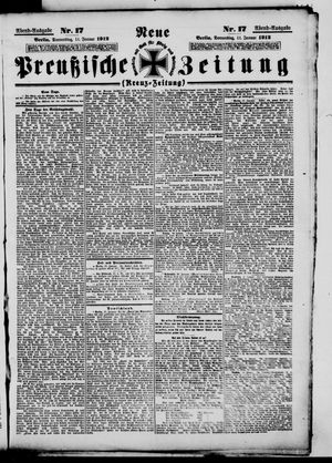 Neue preußische Zeitung vom 11.01.1912