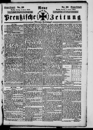 Neue preußische Zeitung vom 14.01.1912