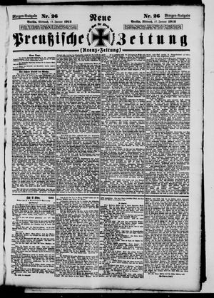 Neue preußische Zeitung vom 17.01.1912