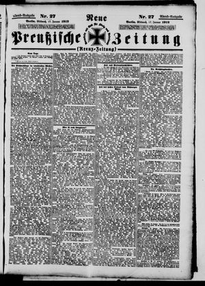 Neue preußische Zeitung vom 17.01.1912