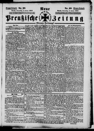 Neue preußische Zeitung vom 18.01.1912