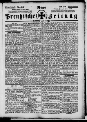 Neue preußische Zeitung vom 19.01.1912