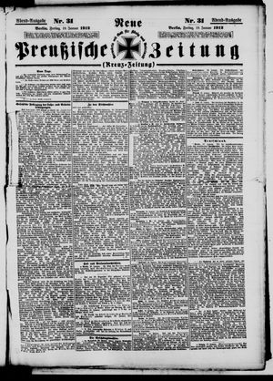 Neue preußische Zeitung vom 19.01.1912