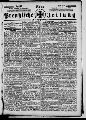 Neue preußische Zeitung vom 20.01.1912