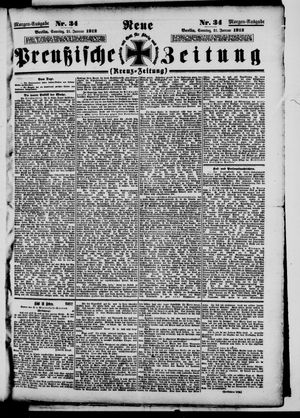 Neue preußische Zeitung vom 21.01.1912