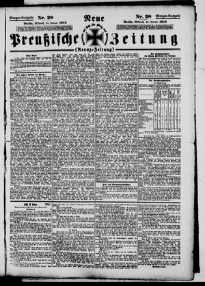 Neue preußische Zeitung vom 24.01.1912