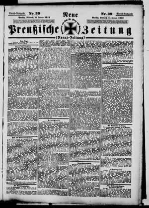 Neue preußische Zeitung vom 24.01.1912