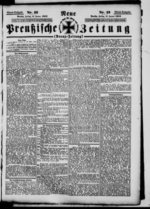 Neue preußische Zeitung vom 26.01.1912