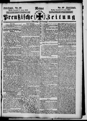 Neue preußische Zeitung vom 27.01.1912