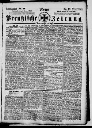 Neue preußische Zeitung vom 30.01.1912