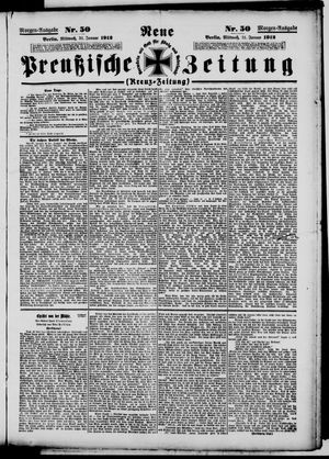 Neue preußische Zeitung vom 31.01.1912