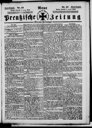 Neue preußische Zeitung vom 31.01.1912