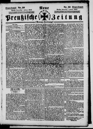 Neue preußische Zeitung vom 01.02.1912