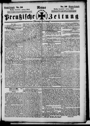 Neue preußische Zeitung vom 03.02.1912