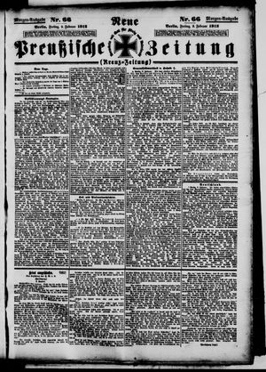 Neue preußische Zeitung vom 09.02.1912
