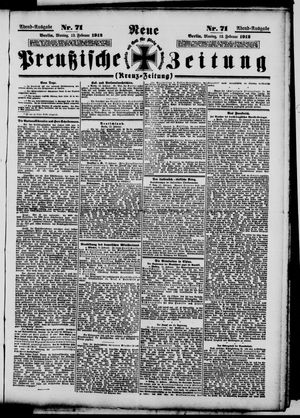 Neue preußische Zeitung vom 12.02.1912