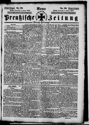 Neue preußische Zeitung vom 15.02.1912
