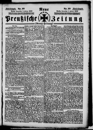 Neue preußische Zeitung vom 15.02.1912