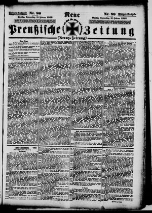 Neue preußische Zeitung vom 22.02.1912