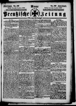 Neue preußische Zeitung vom 22.02.1912