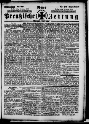 Neue preußische Zeitung vom 23.02.1912