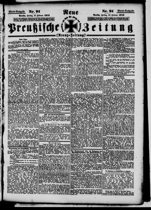 Neue preußische Zeitung vom 23.02.1912