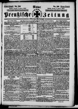 Neue preußische Zeitung vom 27.02.1912