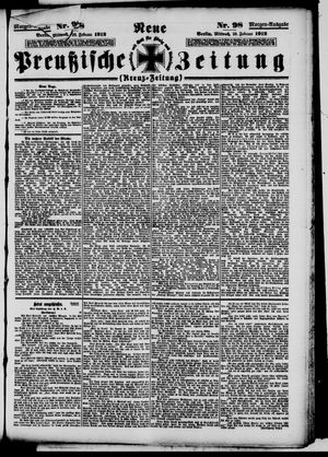 Neue preußische Zeitung vom 28.02.1912