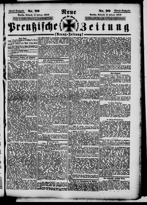 Neue preußische Zeitung vom 28.02.1912