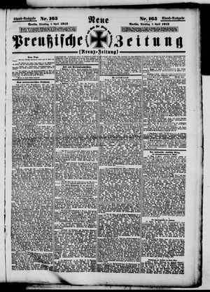 Neue preußische Zeitung vom 09.04.1912